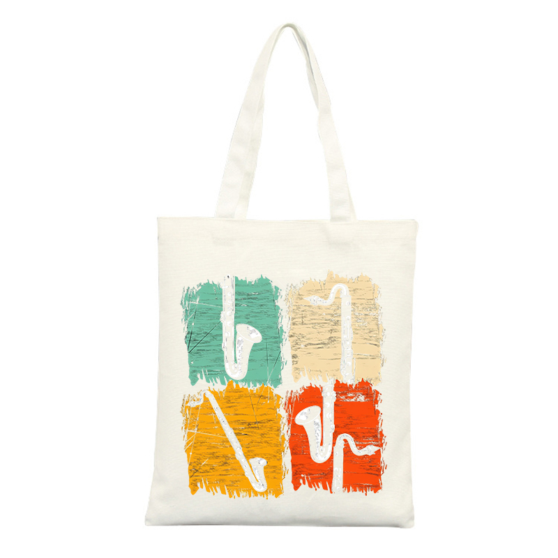 Musical Instrument Shop - Canvas Tote Bag with Musical Instrument