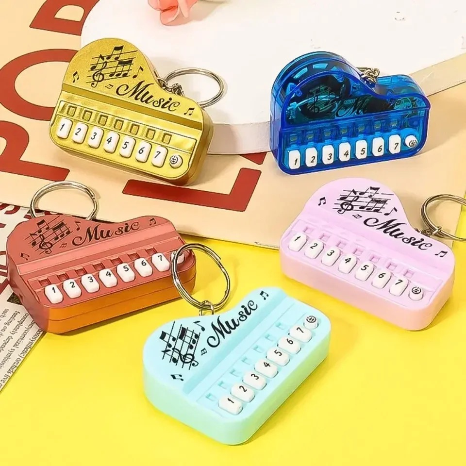 Musical Instrument Game - 1Pc Mini Luminous Electronic Piano Keychain