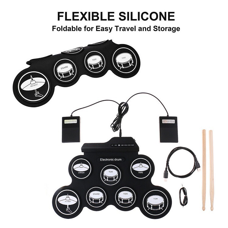 High Quality Silicon Drum Pad  - Musical Instrument Drum recension och pris