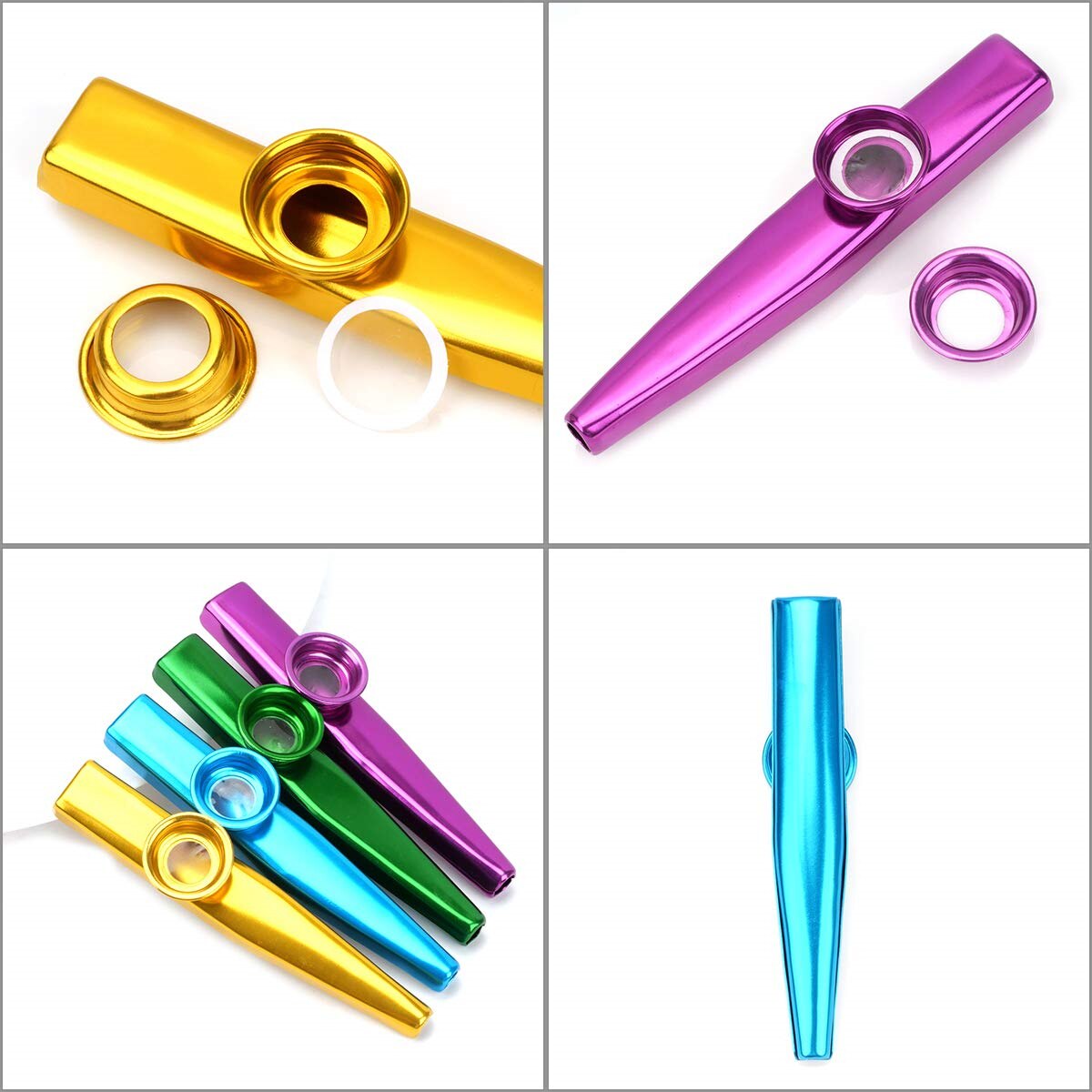 Kazoo Silver Aluminum Alloy wi - Musical Instrument Flute recension och pris
