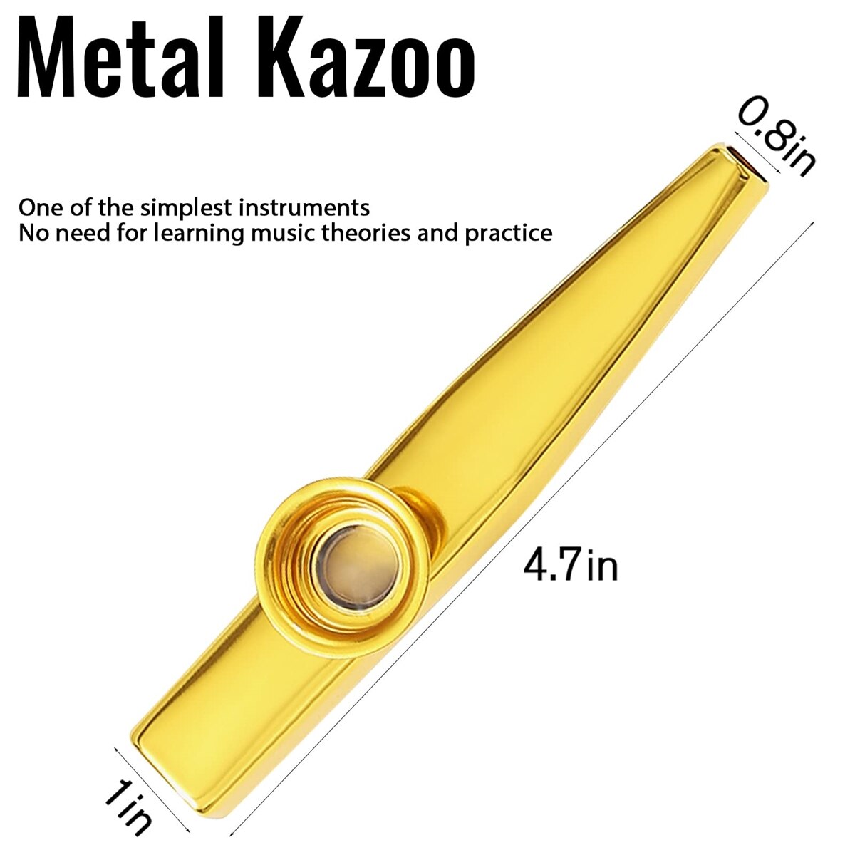 Kazoo Silver Aluminum Alloy wi - Musical Instrument Flute recension och pris