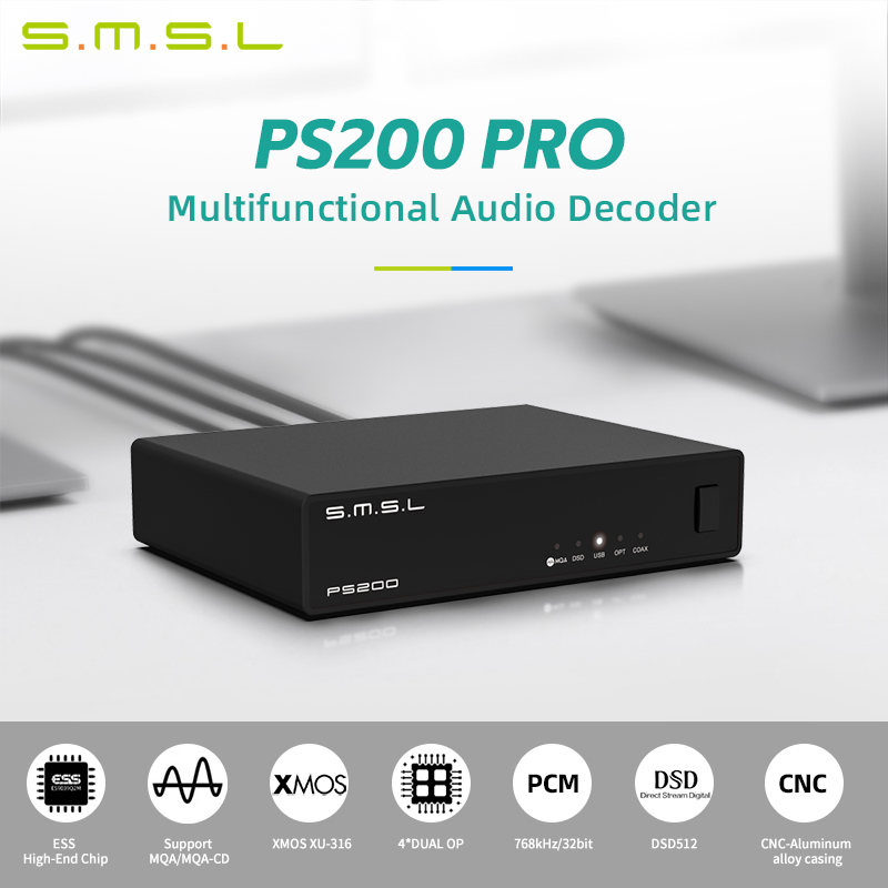 SMSL PS200 PRO DAC Multifuncti - L Musical Instrument recension och pris