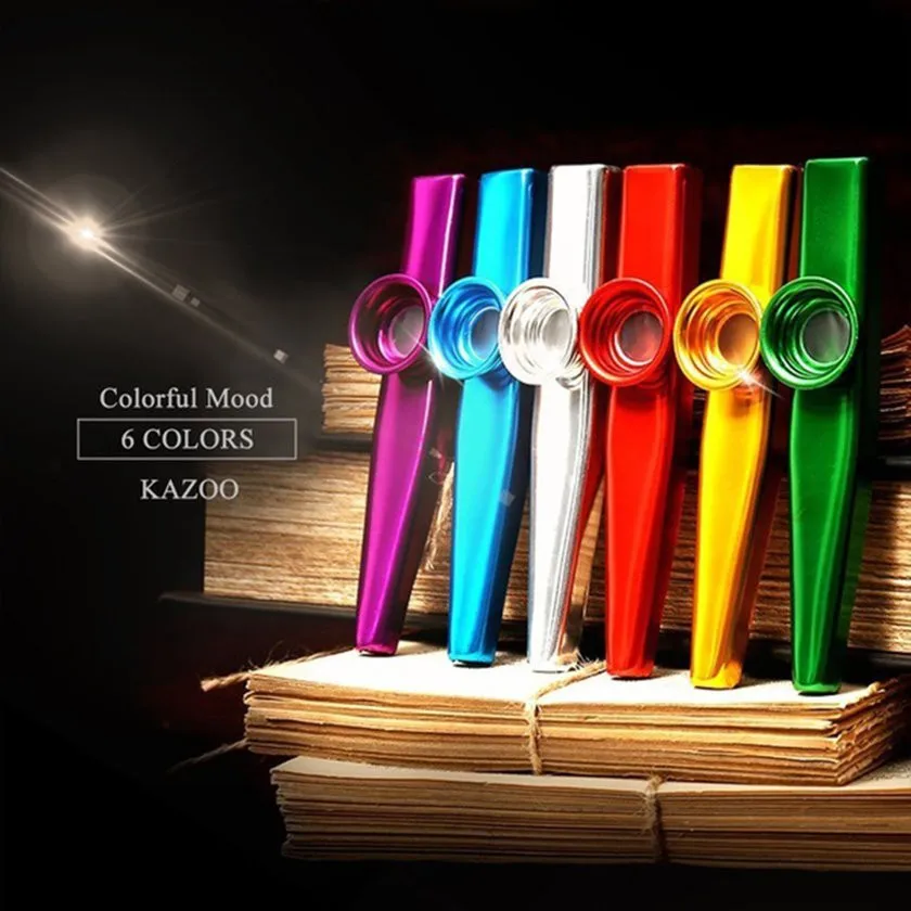 Colourful Kazoo Golden Metal K - Musical Instrument Flute recension och pris