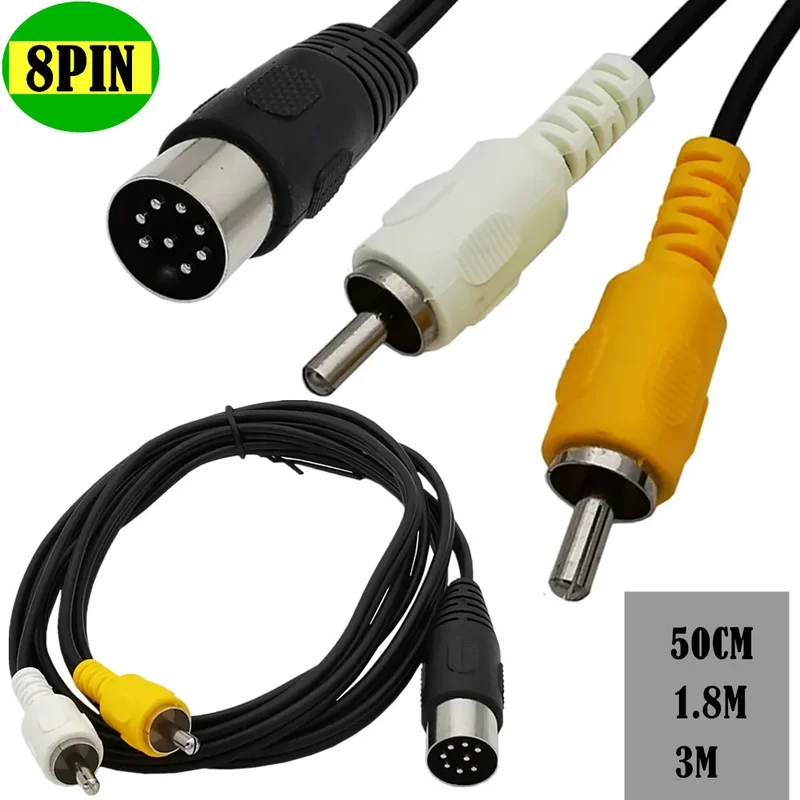 8 Pin Din to 2 RCA Male Audio  - Musical Instrument Shop recension och pris
