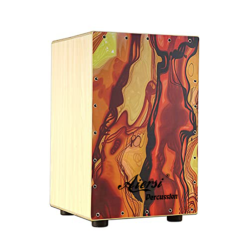 Colour Wood Hand Cajon Box Dru - Musical Instrument Drum recension och pris