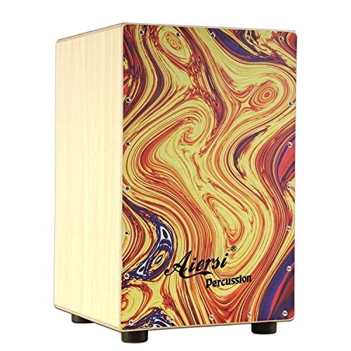 Colour Wood Hand Cajon Box Dru - Musical Instrument Drum recension och pris